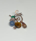 Custom - Copper Ear Cuff with interchangeable dangles
