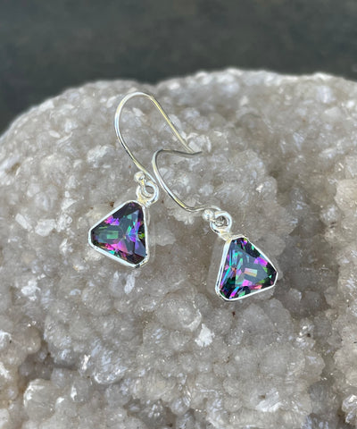 Sterling Silver Mystic Quartz Earrings