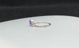 Sterling Silver Faceted Amethyst Ring