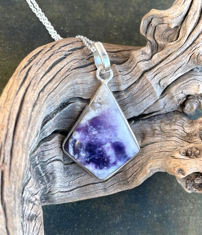 Sterling Silver Morado Opal Necklace