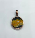 Bumble Bee Jasper Pendant set in Copper.