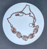 Copper and Red Giraffe Jasper Necklace