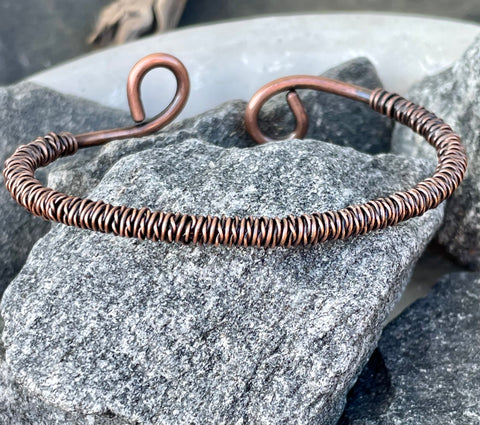 Twisted Copper Bracelet.