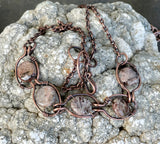 Copper and Red Giraffe Jasper Necklace