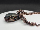 Obsidian and Copper Necklace