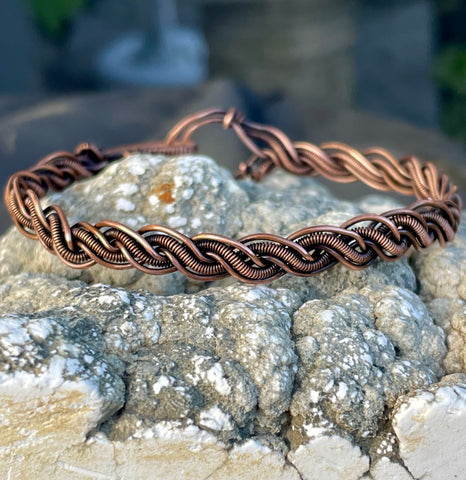 Braided Copper Bracelet