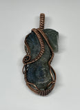 This Carved Labradorite Sea Horse Pendant in Copper is a stunning and meaningful accessory that combines natural beauty with artisan craftsmanship. With its intricate wire wrapping and the mesmerizing, iridescent qualities of labradorite, this pendant offers a unique and mystical appeal. Whether worn as a statement piece or cherished for its symbolic significance, this pendant is a beautiful addition to any jewelry collection, particularly for those who appreciate the ocean and spiritual connections.