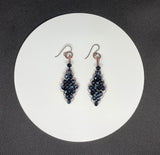 Hypoallergenic Sparkling Dark Blue Crystal and Copper Earrings offer a unique blend of elegance and functionality. Designed with comfort and style in mind, these earrings are perfect for individuals with sensitive skin, while also providing a dazzling accessory for any occasion.