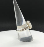 Sterling Silver Rainbow Moonstone Ring - size 8