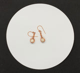 Howlite and Copper Earrings