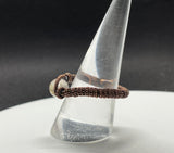 Rutilated Quartz and Copper Ring - size 9