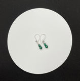 Gorgeous Green Malachite Earrings set in Sterling Silver. 