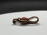 Delightful Mini Goldstone Pendant in Wire wrapped Copper with Copper Bead Accents. 
