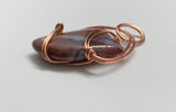 Sleek Fancy Jasper Pendant in Copper