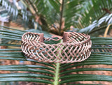 Braided Copper Bracelet - 8"