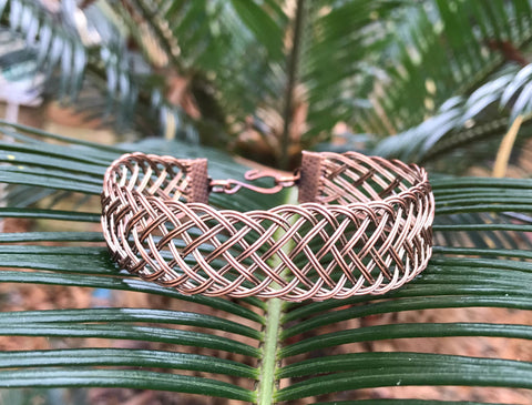 Braided Copper Bracelet - 8"
