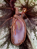 Tumbled Agate Pendant in Copper