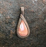 Wave Hill Dolomite Pendant wrapped in Copper