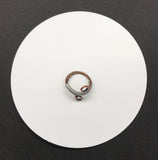 Torched Copper and Aluminum Wrapped Ring - Size 10