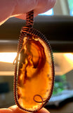 Tumbled Agate Pendant in Copper