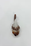Raw Citrine Point Pendant wrapped in Copper