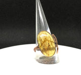 Amber Ring in Copper - Size 10