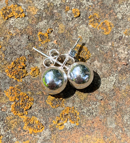 Sterling Silver Ball stud Earrings