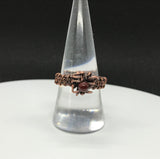 Mookaite and Woven Copper Ring - Size 8