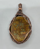 Coprolite and Copper Pendant