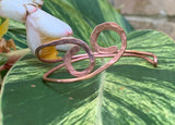 Heavy Gauge Hammered Copper Cuff Bracelet