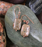 Autumn Jasper and Copper Earrings