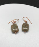 Autumn Jasper and Copper Earrings