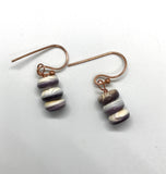 Spiny Oyster and Copper Earrings