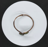 This bracelet has been antiqued, polished and sealed. 