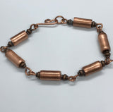 Handmade Copper Tube Bracelet - 7 1/2"