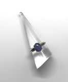 Tanzanite and Sterling Silver Ring - Size 8