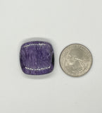 Natural Purple Russian Charoite Cabochon. 