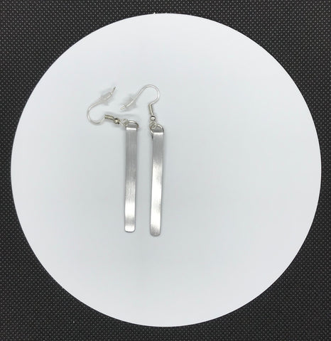 Lightweight and Shiny - Polished Aluminum Earrings