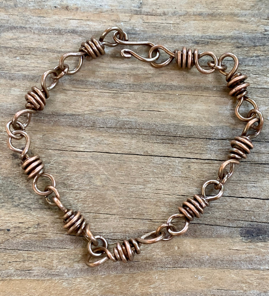 Six strand braided copper bracelet | Wire wrapped jewelry rings, Beaded  bracelets diy, Diy wire jewelry