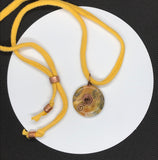Funky and Bright Lace Agate and Copper Adjustable Necklace