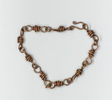 Handmade sealed copper bracelet