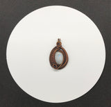 Designer Rainbow Moonstone pendant in Copper
