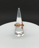 Carnelian and Copper Ring - adjustable