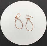 Twisted Copper Earrings