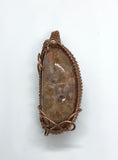 Tumbled San Jacinto River Rock Pendant wrapped in copper