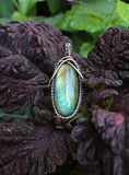Sparkling Labradorite Pendant wrapped in Sterling Silver