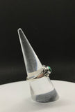 Malachite and Sterling Silver Ring - size 7