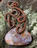Freeform Copper and Pietersite Pendant