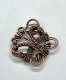 Welcome in Spring and Summer with this Wire Wrapped Copper Butterfly Pendant. 