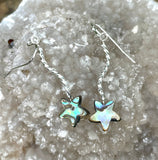 Falling Stars - Sterling Silver and Abalone Earrings